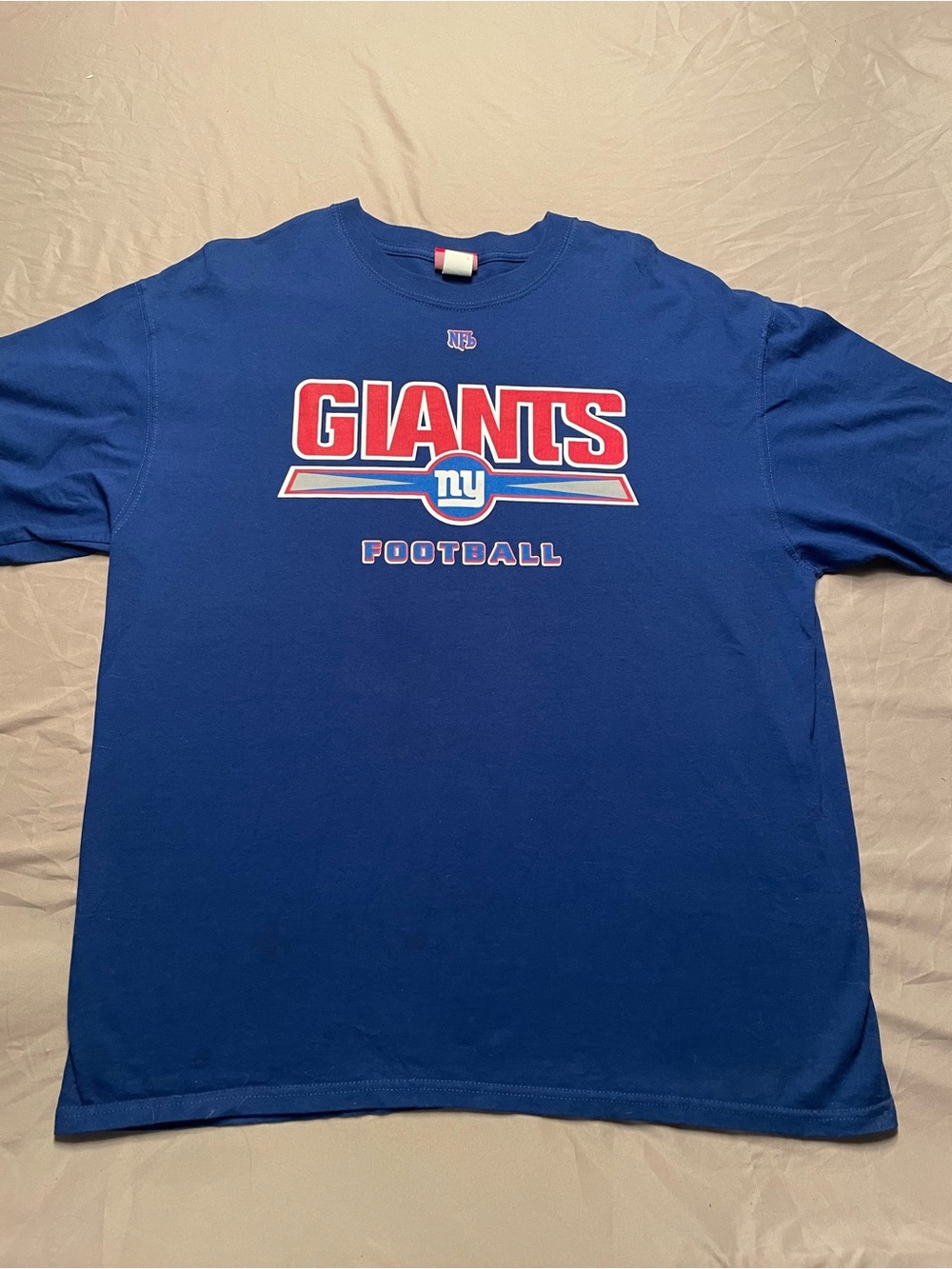 NFL New York Giants Blue Football Tee Short Sleeve Genuine Merchandise NYG